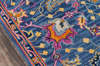 Momeni Ibiza IBI-3 Blue Area Rug Close up