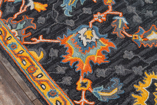 Momeni Ibiza IBI-3 Charcoal Area Rug Close up