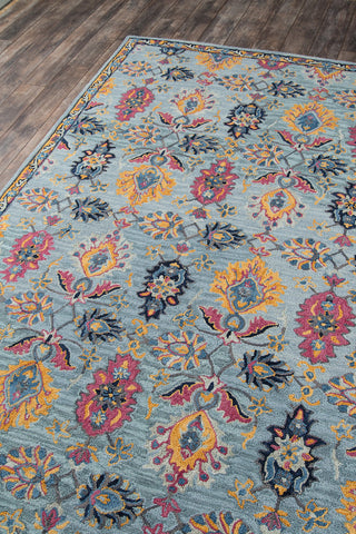 Momeni Ibiza IBI-4 Blue Area Rug Corner Image