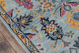 Momeni Ibiza IBI-4 Blue Area Rug Close up