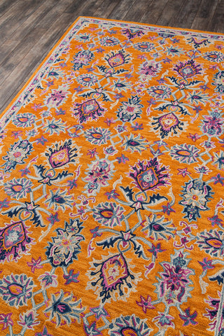 Momeni Ibiza IBI-4 Orange Area Rug Corner Image Feature