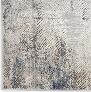 Calvin Klein CK022 Infinity IFN03 Ivory/Grey Area Rug Detail Image