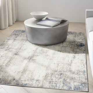 Calvin Klein CK022 Infinity IFN03 Ivory/Grey Area Rug Detail Image