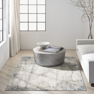 Calvin Klein CK022 Infinity IFN03 Ivory/Grey Area Rug Room Scene Feature