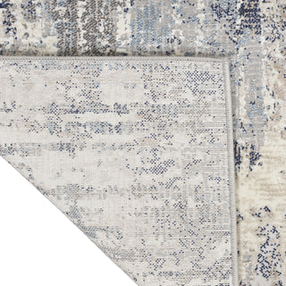 Calvin Klein CK022 Infinity IFN04 Ivory/Grey/Blue Area Rug Detail Image