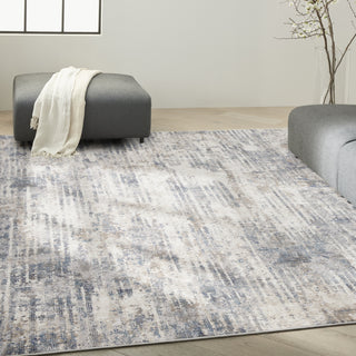 Calvin Klein CK022 Infinity IFN04 Ivory/Grey/Blue Area Rug Main Image