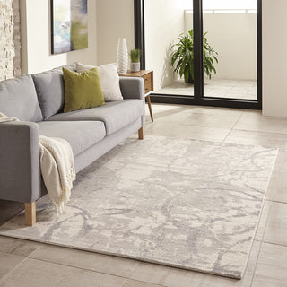 Momeni Illusions IL-01 Grey Area Rug Room Scene Feature