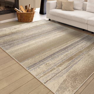 Orian Rugs Illusions Alta Ivory Area Rug Room Scene Feature