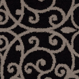 Orian Rugs Illusions Santiago Black Area Rug Swatch