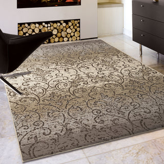 Orian Rugs Illusions Vinta Gray Area Rug Room Scene Feature