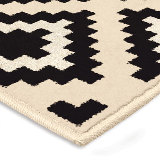 Orian Rugs Illusions Carres Ivory Area Rug Corner Shot