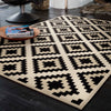 Orian Rugs Illusions Carres Ivory Area Rug Room Scene Feature