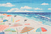 Trans Ocean Illusions 3309/04 Dog Beach Blue by Liora Manne