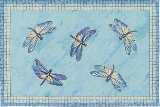 Trans Ocean Illusions 3310/23 Dragonflies Blue by Liora Manne