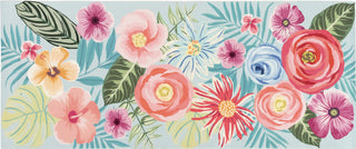 Trans Ocean Illusions 3294/04 Flower Garden Blue by Liora Manne