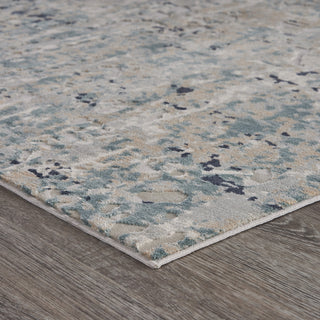 LR Resources Imagine Harbor Mist Blue Area Rug Angle Image