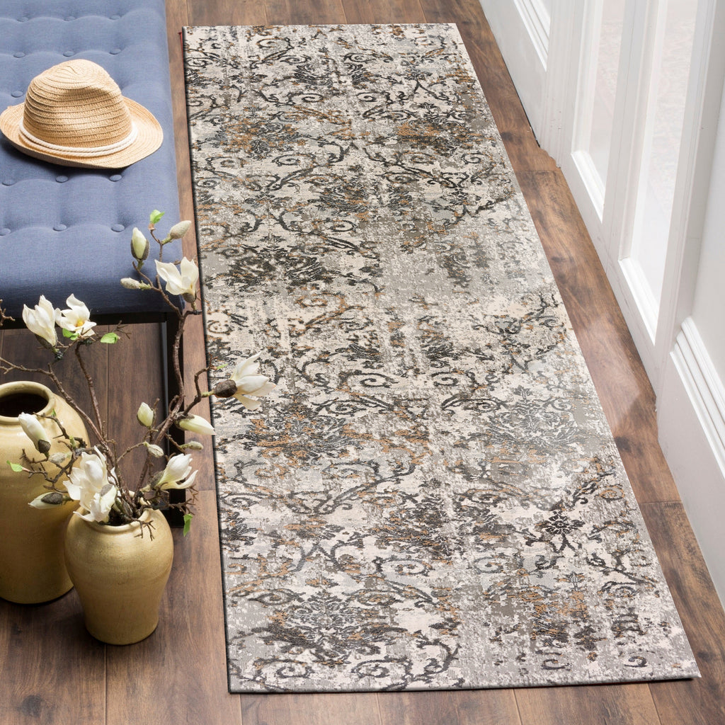 LR Resources Imagine Polished Flair Cream / Natural Area Rug Lifestyle Image Feature