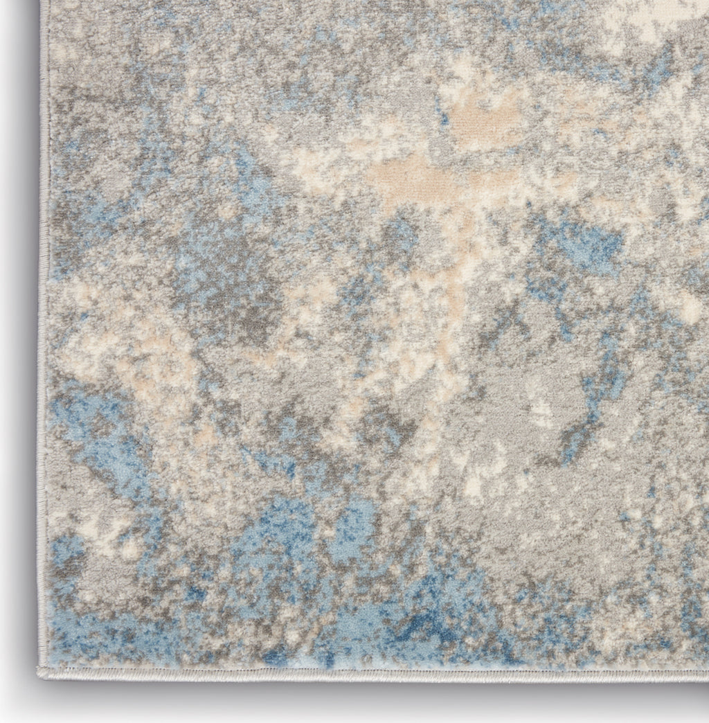 Nourison Joli IMHR1 Ivory Blue Area Rug by Inspire Me! Home Decor Room Image Feature