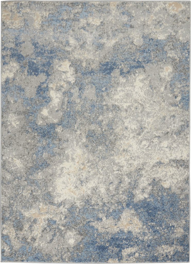 Nourison Joli IMHR1 Ivory Blue Area Rug by Nourison Home
