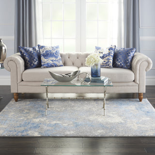 Nourison Joli IMHR1 Ivory Blue Area Rug by Inspire Me! Home Decor