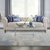 Nourison Joli IMHR1 Ivory Blue Area Rug by Nourison Home