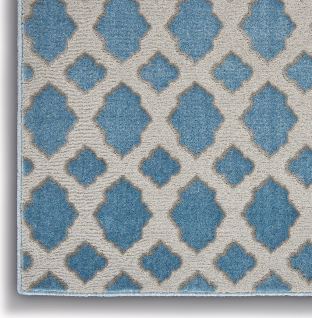 Nourison Joli IMHR3 Blue/Grey Area Rug by Inspire Me! Home Decor Room Image Feature
