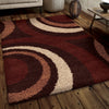 Orian Rugs Impressions Shag Ring of Fire Mocha Area Rug Lifestyle Image Feature