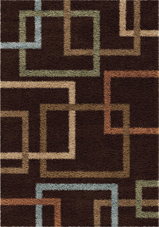 Orian Rugs Impressions Shag Cuffing Mocha Area Rug main image
