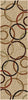 Orian Rugs Impressions Shag Circle Design Bisque Area Rug 