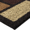 Orian Rugs Impressions Shag Domino Multi Area Rug Corner Image