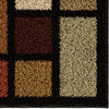 Orian Rugs Impressions Shag Domino Multi Area Rug Close up