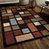 Orian Rugs Impressions Shag Domino Multi Area Rug Lifestyle Image Feature
