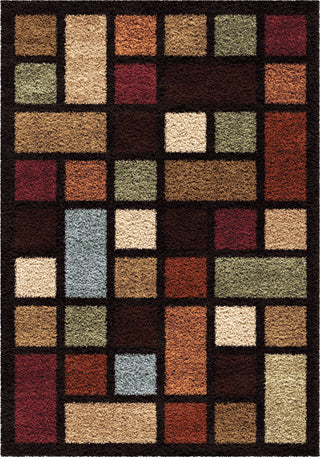 Orian Rugs Impressions Shag Domino Multi Area Rug main image