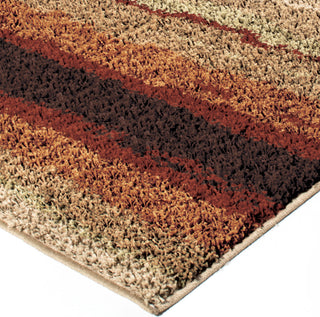 Orian Rugs Impressions Shag Sundown Red Area Rug Corner Image