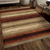 Orian Rugs Impressions Shag Sundown Red Area Rug Lifestyle Image Feature