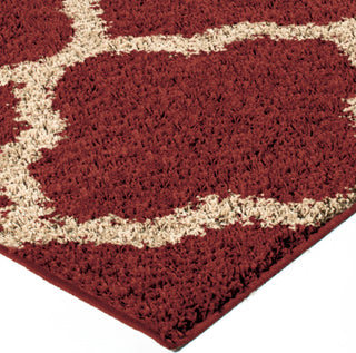 Orian Rugs Impressions Shag Malton Rose Area Rug Corner Image