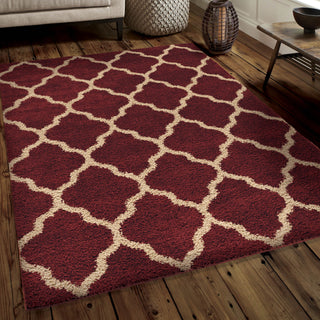 Orian Rugs Impressions Shag Malton Rose Area Rug Lifestyle Image Feature