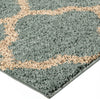 Orian Rugs Impressions Shag Malton Spa Blue Area Rug Corner Image