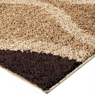 Orian Rugs Impressions Shag Making Waves Lava Area Rug Corner Image