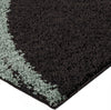 Orian Rugs Impressions Shag Woodford Black Area Rug Corner Image