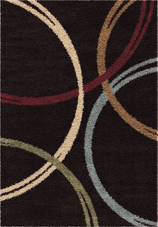 Orian Rugs Impressions Shag Woodford Black Area Rug main image