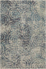 Karastan Expressions Imprinted Blooms Aqua Area Rug by Scott Living Main Image