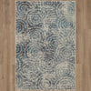Karastan Expressions Imprinted Blooms Aqua Area Rug by Scott Living Main Image