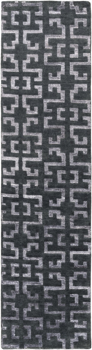 Surya Mugal IN-8610 Charcoal Area Rug 2'6'' x 10' Runner