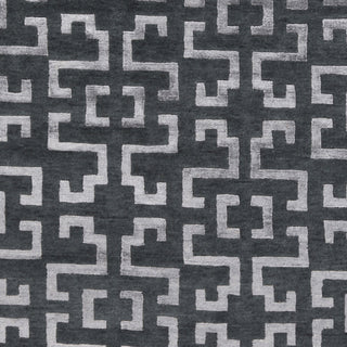 Surya Mugal IN-8610 Charcoal Hand Knotted Area Rug Sample Swatch