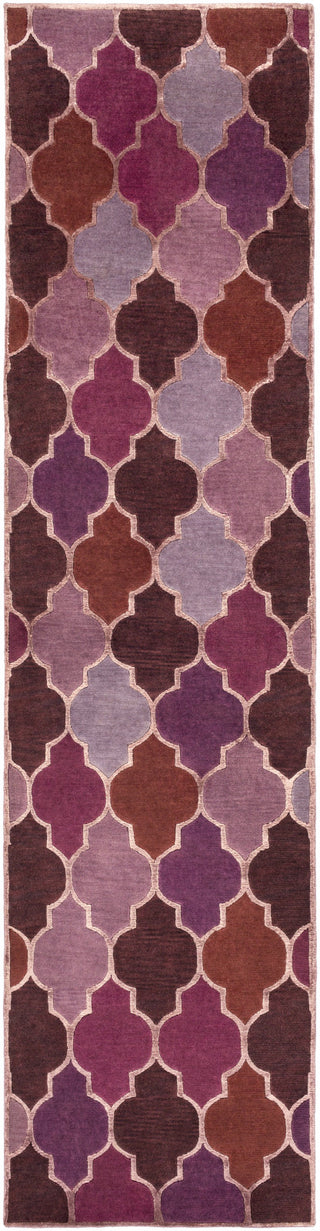 Surya Mugal IN-8614 Mauve Area Rug 2'6'' x 10' Runner