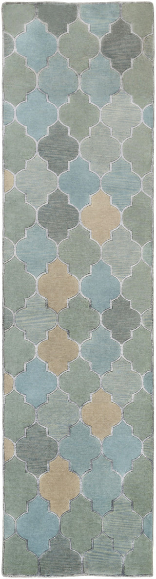 Surya Mugal IN-8615 Moss Area Rug 2'6'' x 10' Runner