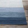 Chandra India IND-2 Blue Area Rug Corner Shot