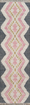 Momeni Indio IND-1 Pink Area Rug by Novogratz Runner Image