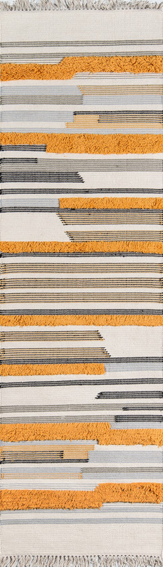 Momeni Indio IND-6 Mustard Area Rug by Novogratz Runner Image